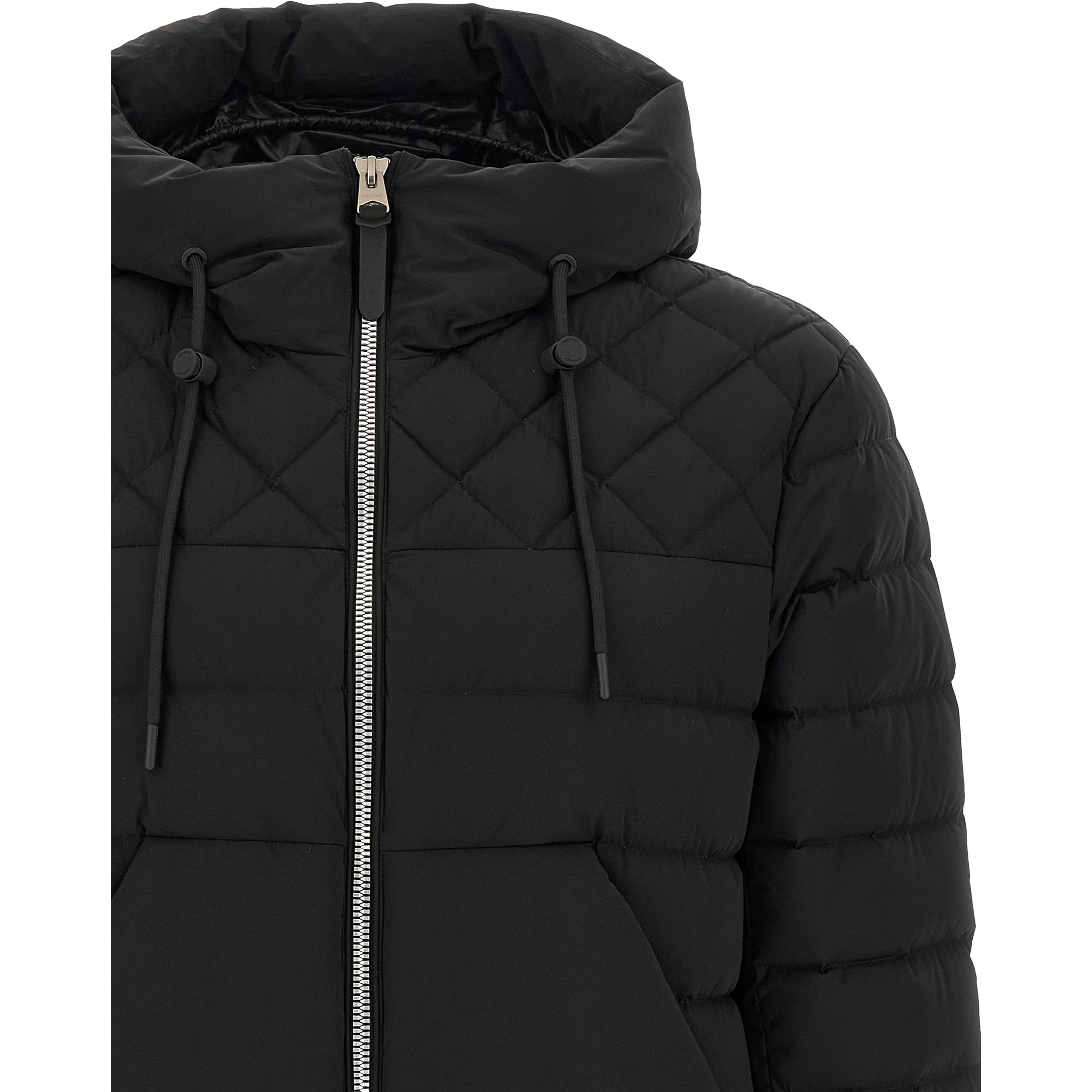 Black Nylon Full-Length Jacket