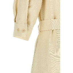 Beige Viscose Long Dress