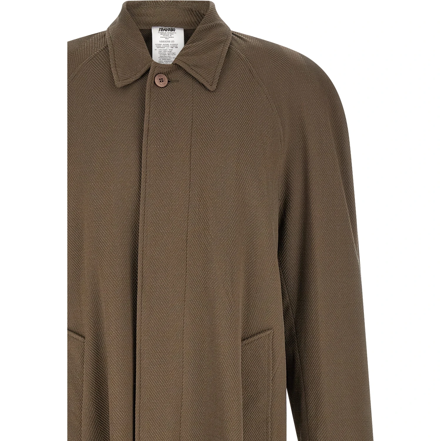 Beige Virgin Wool Coat