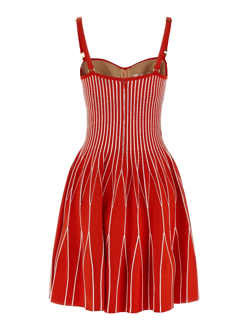 Multicolor Viscose Short Dress