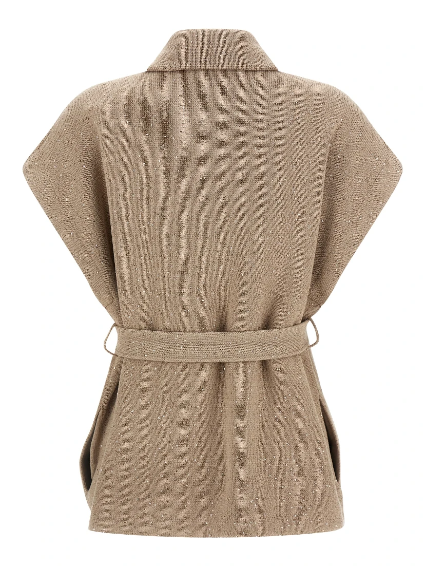 Beige Cotton Cardigan