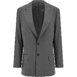 Gray Virgin Wool Blazer