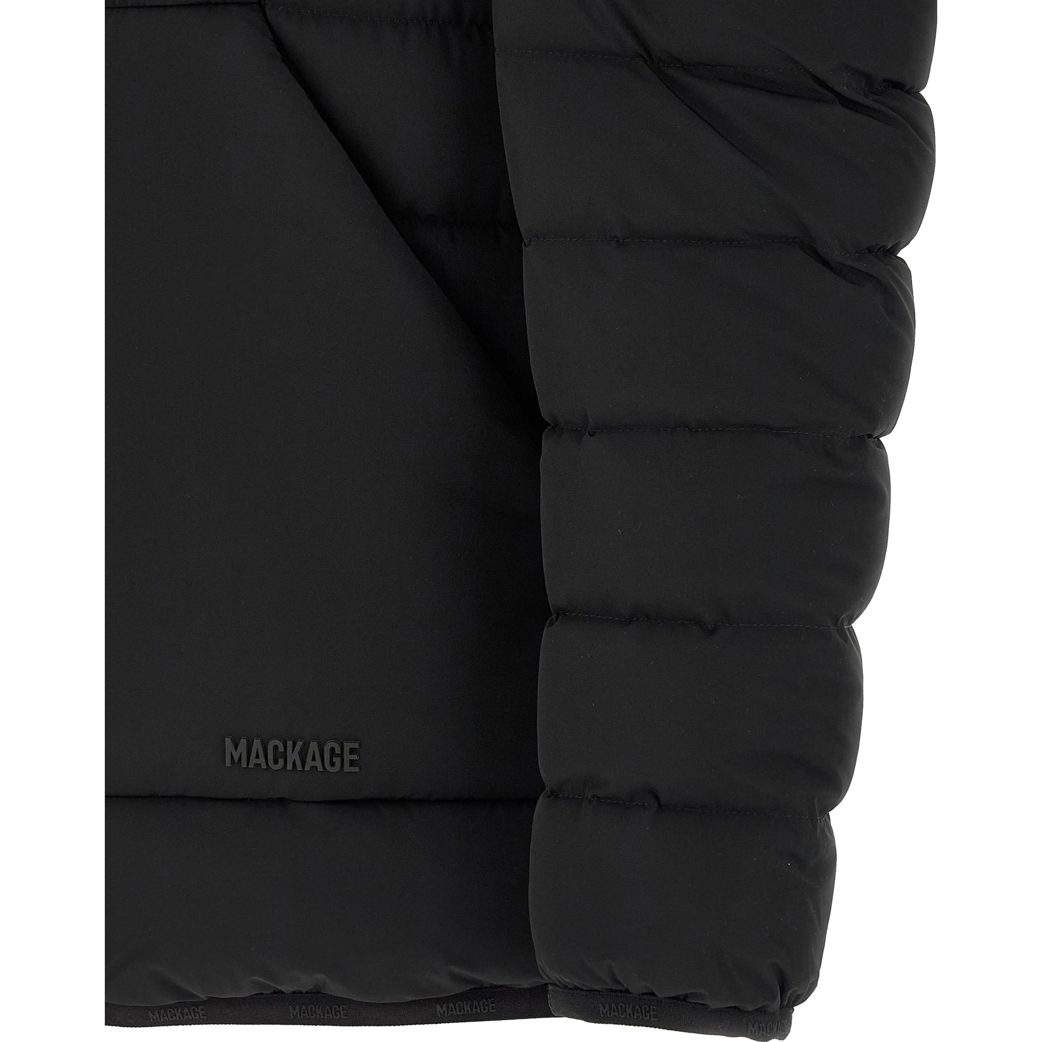 Black Nylon Full-Length Jacket