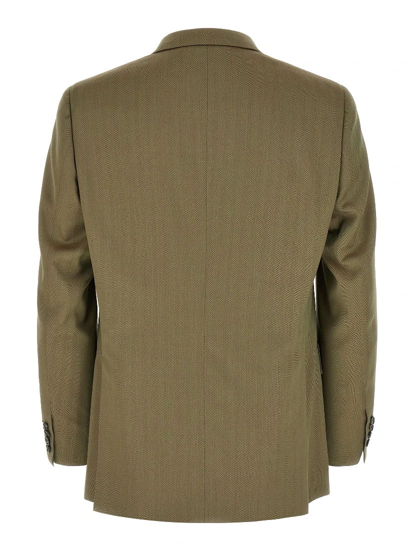 Bicolor Wool Two-Piece Suit