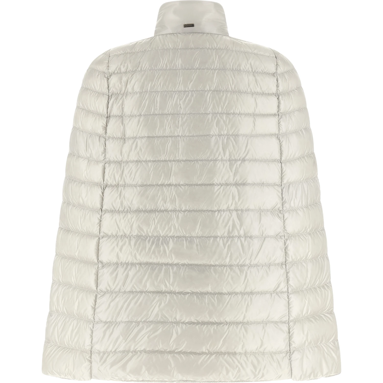 Gray Polyamide Full-Length Jacket