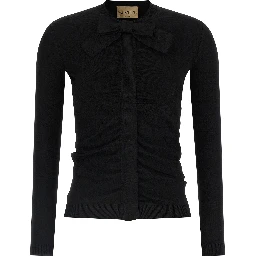 Black Viscose Cardigan