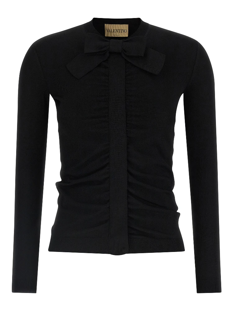 Black Viscose Cardigan