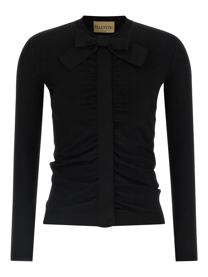 Black Viscose Cardigan