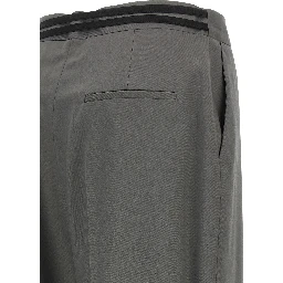 Gray Virgin Wool Dress Pants