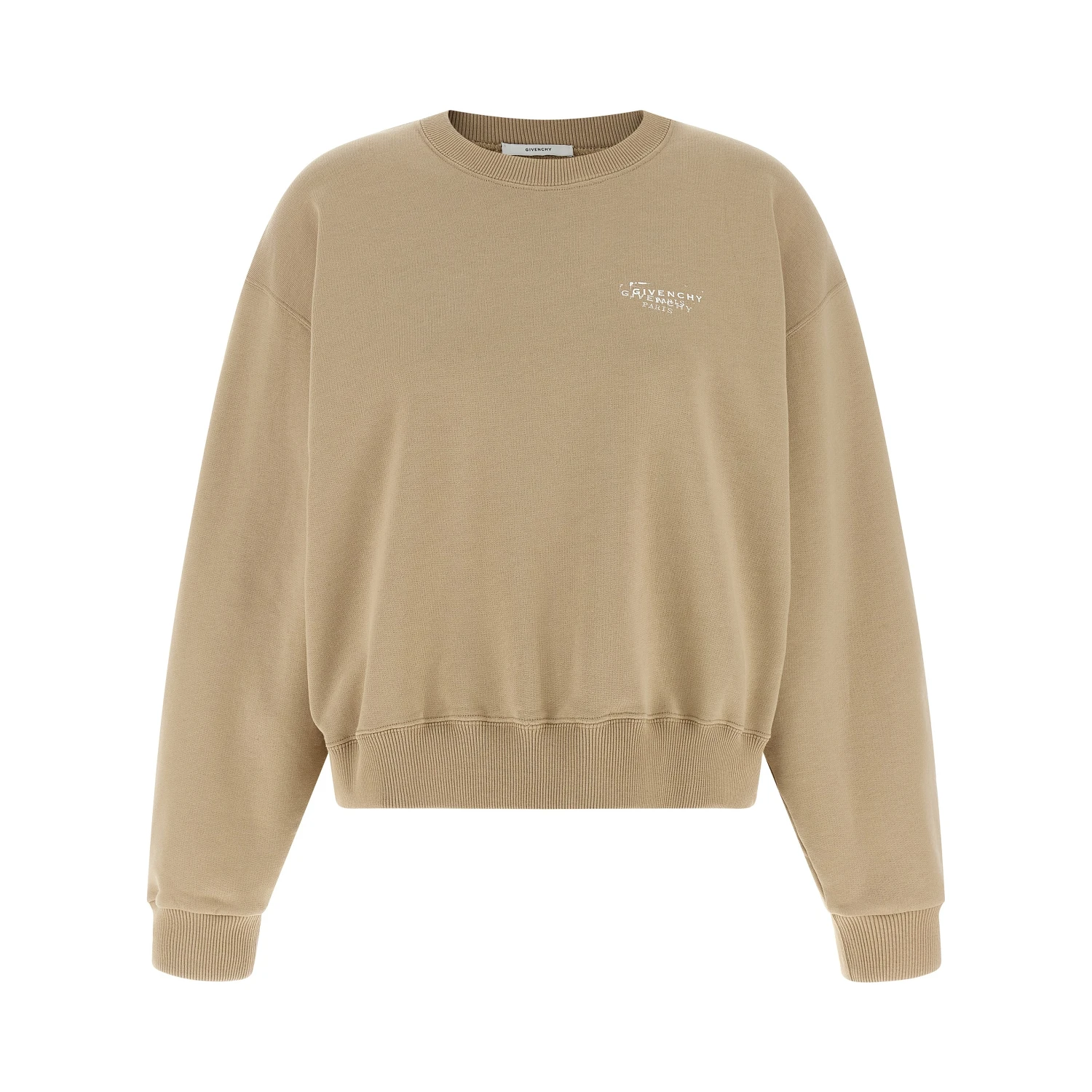 Beige Cotton Sweatshirt