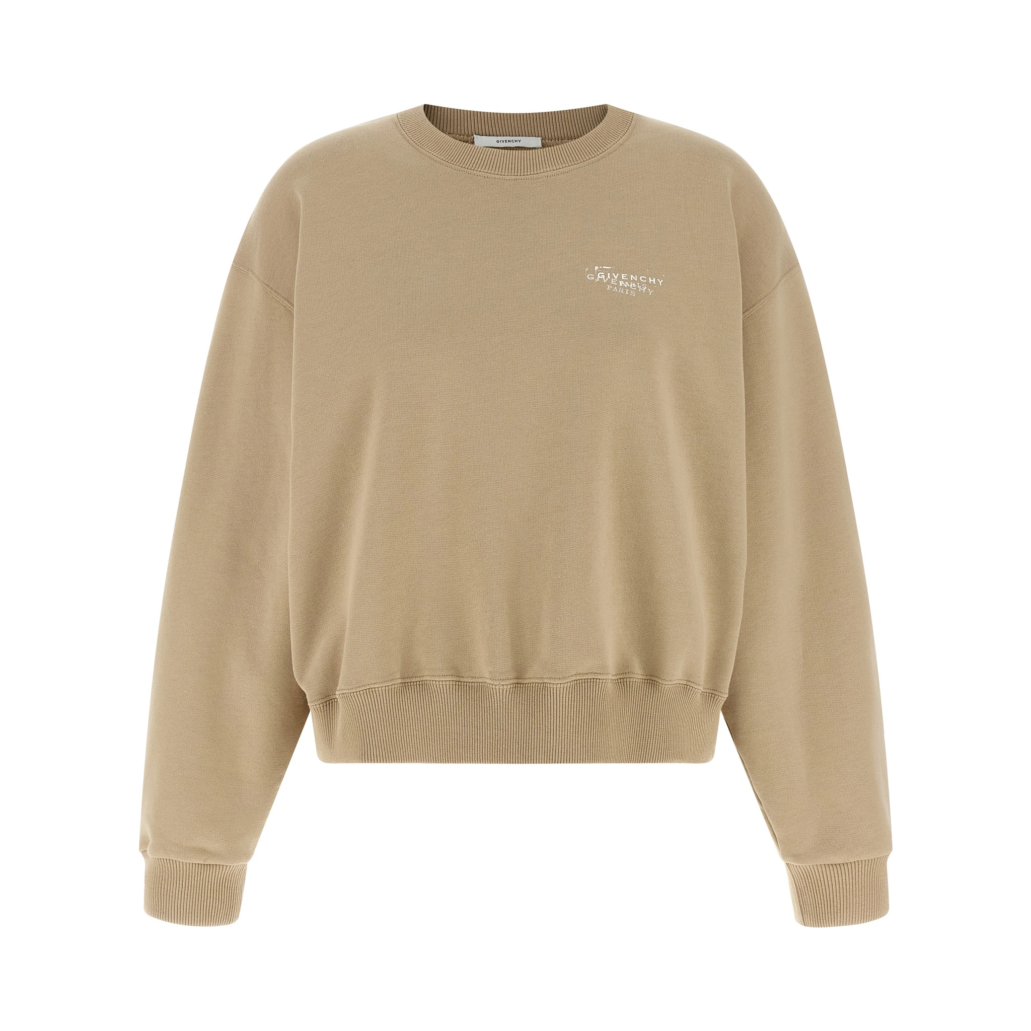 Beige Cotton Sweatshirt