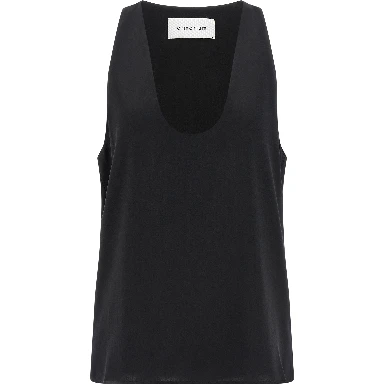 Black Silk Tank Tops