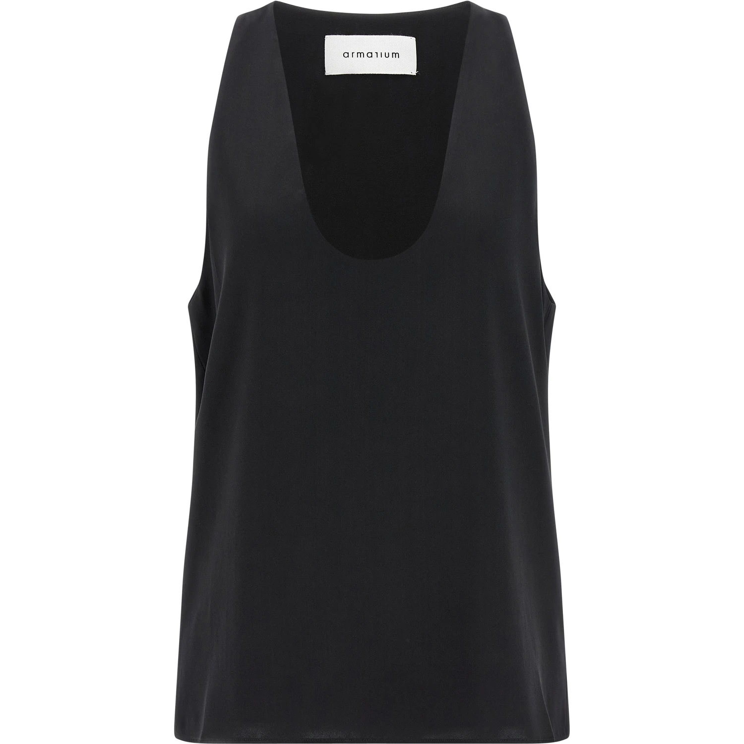 Black Silk Tank Tops