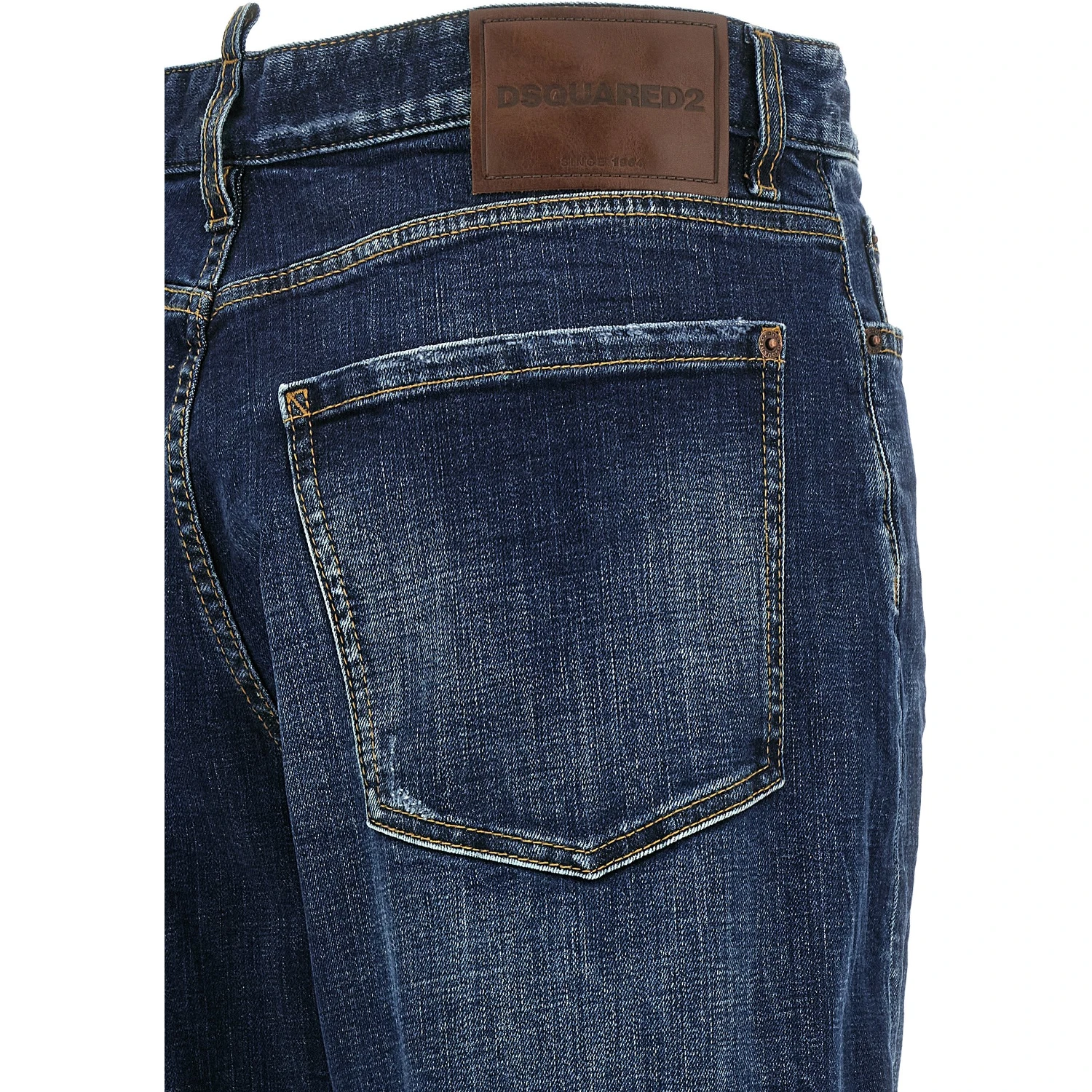 Blue Cotton Relaxed Fit Jeans