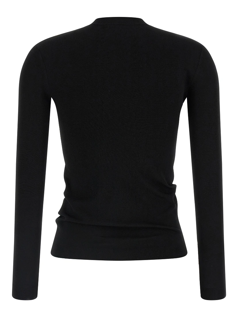 Black Viscose Cardigan