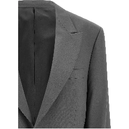 Gray Virgin Wool Blazer