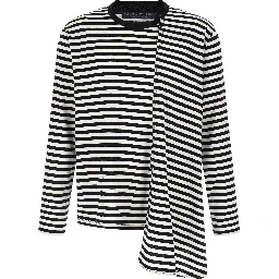 Bicolor Cotton Cardigan