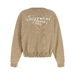 Beige Cotton Sweatshirt