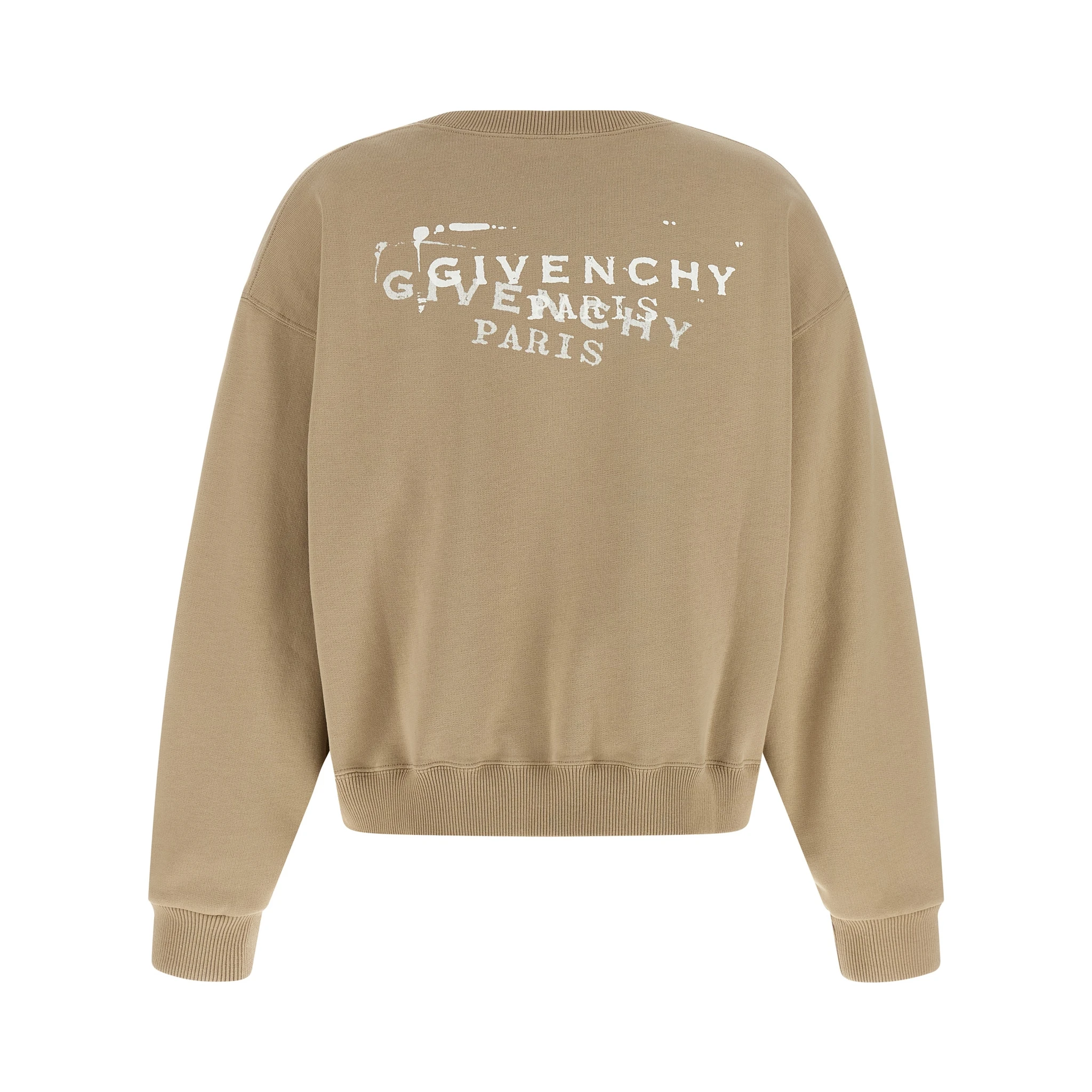 Beige Cotton Sweatshirt