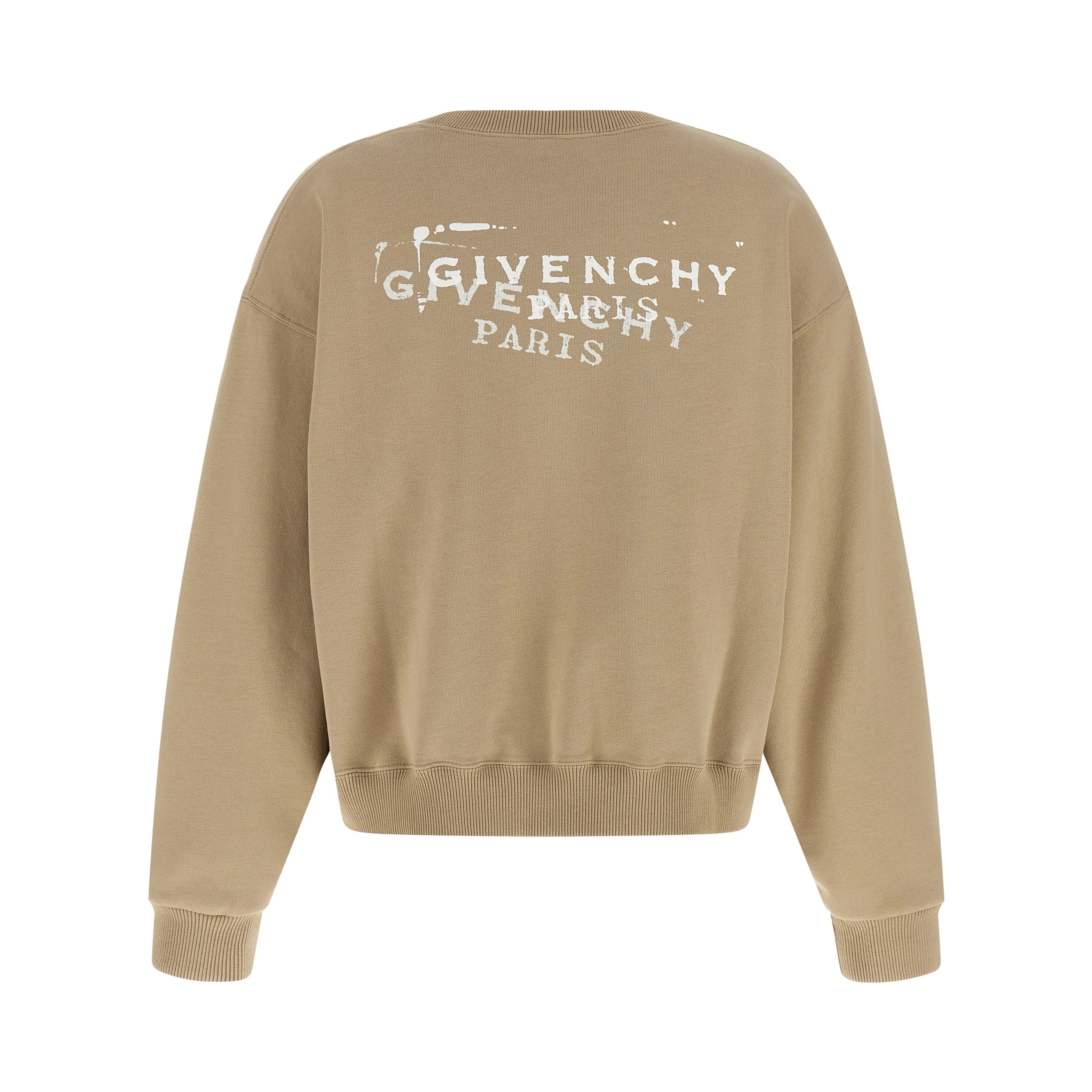 Beige Cotton Sweatshirt