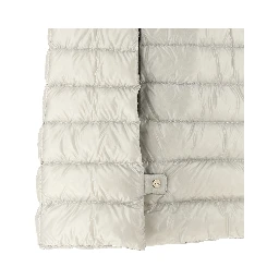 Gray Polyamide Full-Length Jacket