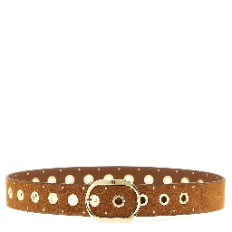 Brown Lamb Leather Regular Belt