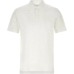 White Cotton Polo Shirt