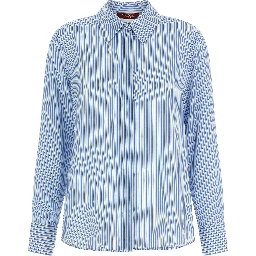 Blue Silk Blouse