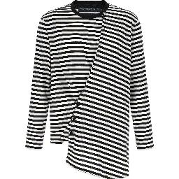 Bicolor Cotton Cardigan