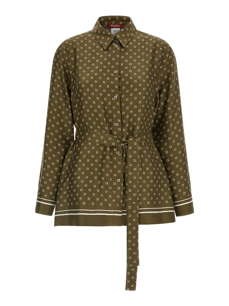 Bicolor Silk Blouse