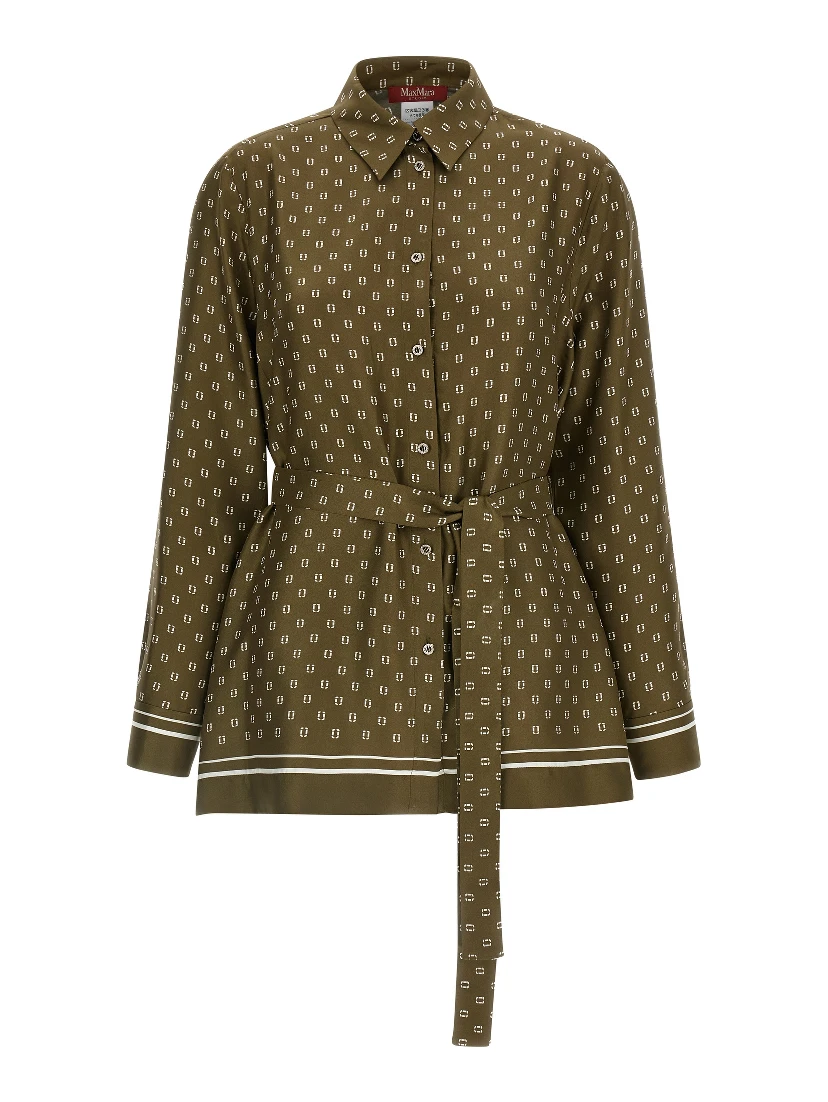 Bicolor Silk Blouse