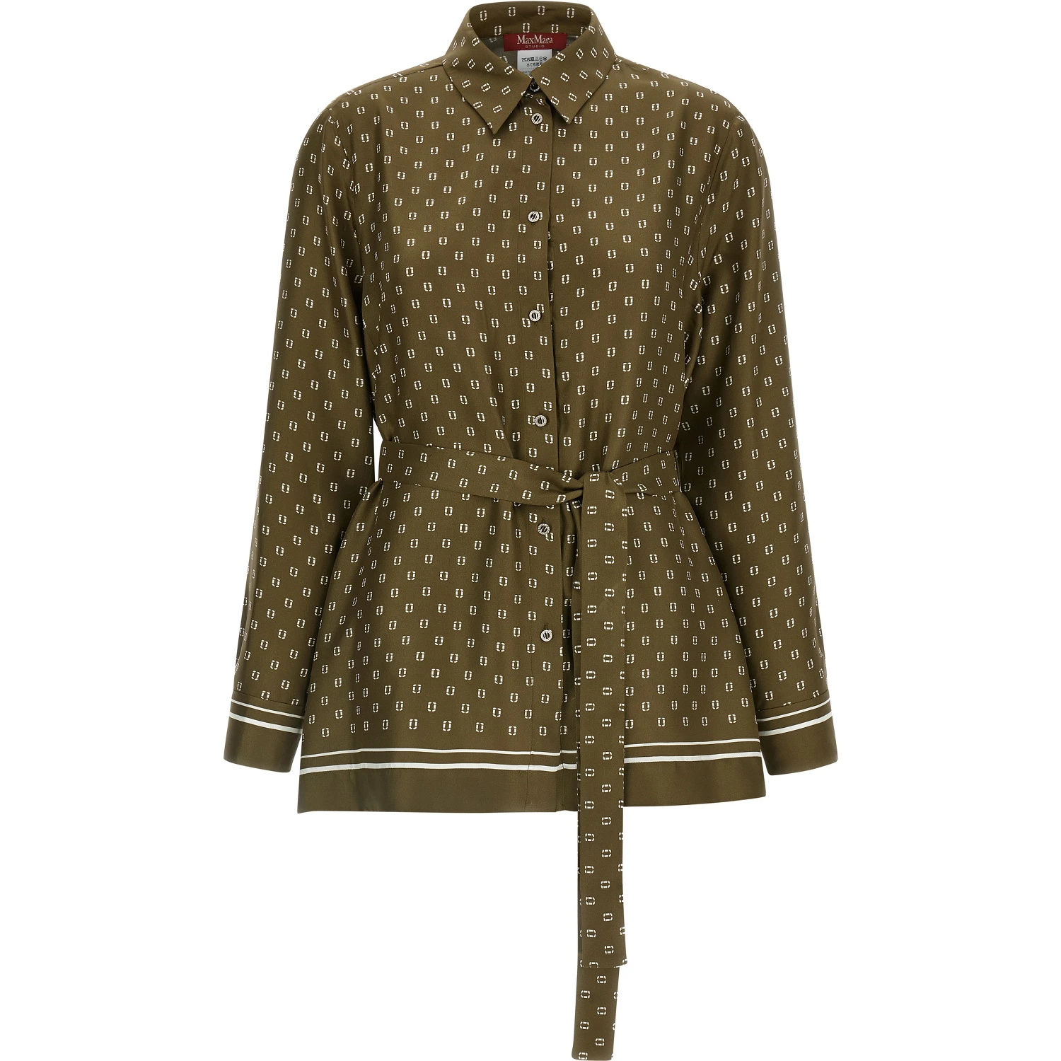 Bicolor Silk Blouse