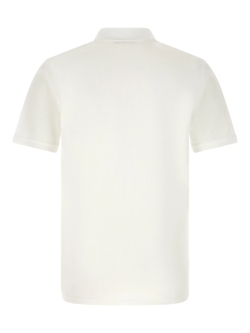 White Cotton Polo Shirt