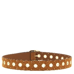 Brown Lamb Leather Regular Belt