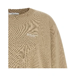 Beige Cotton Sweatshirt