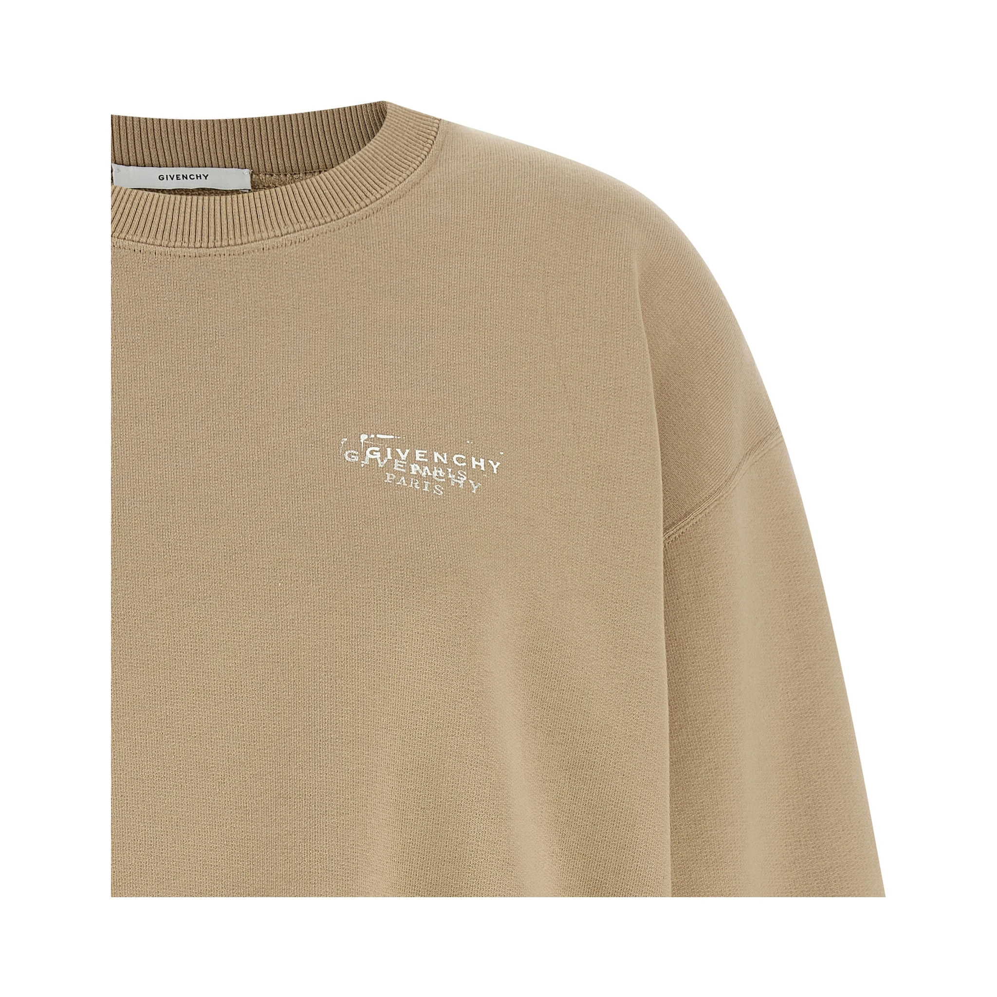 Beige Cotton Sweatshirt