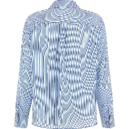 Blue Silk Blouse
