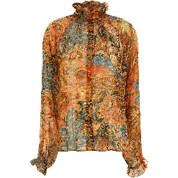 Multicolor Silk Blouse