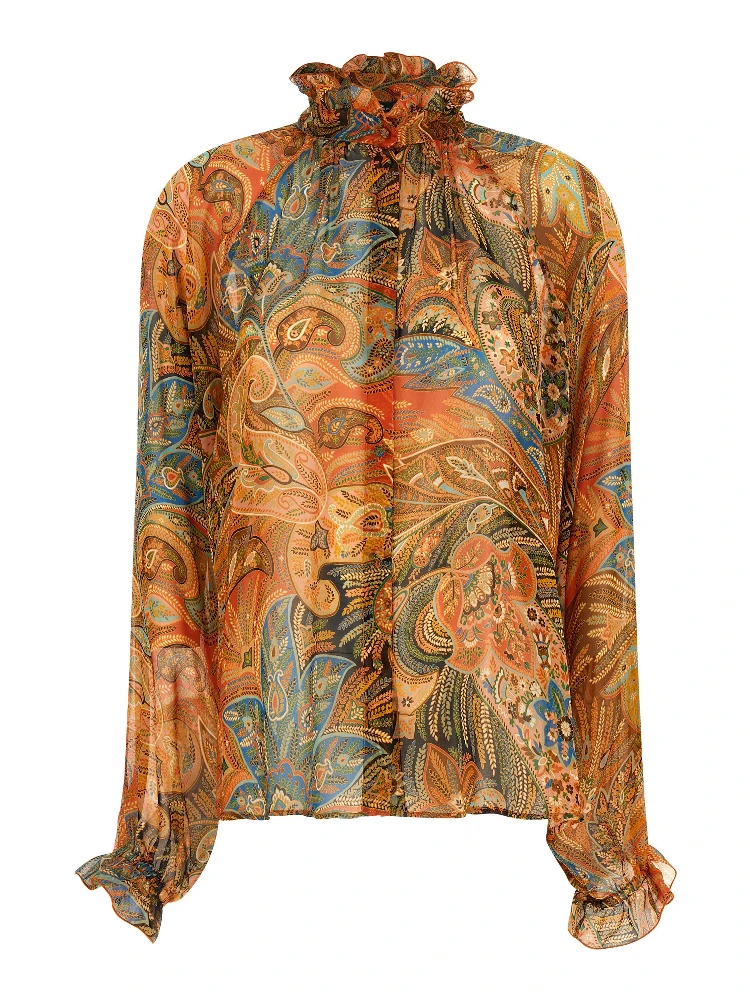 Multicolor Silk Blouse
