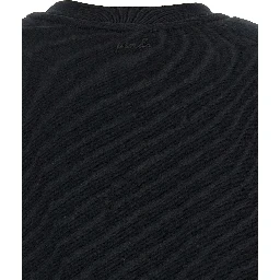 Black Cotton Sleeveles T-Shirt