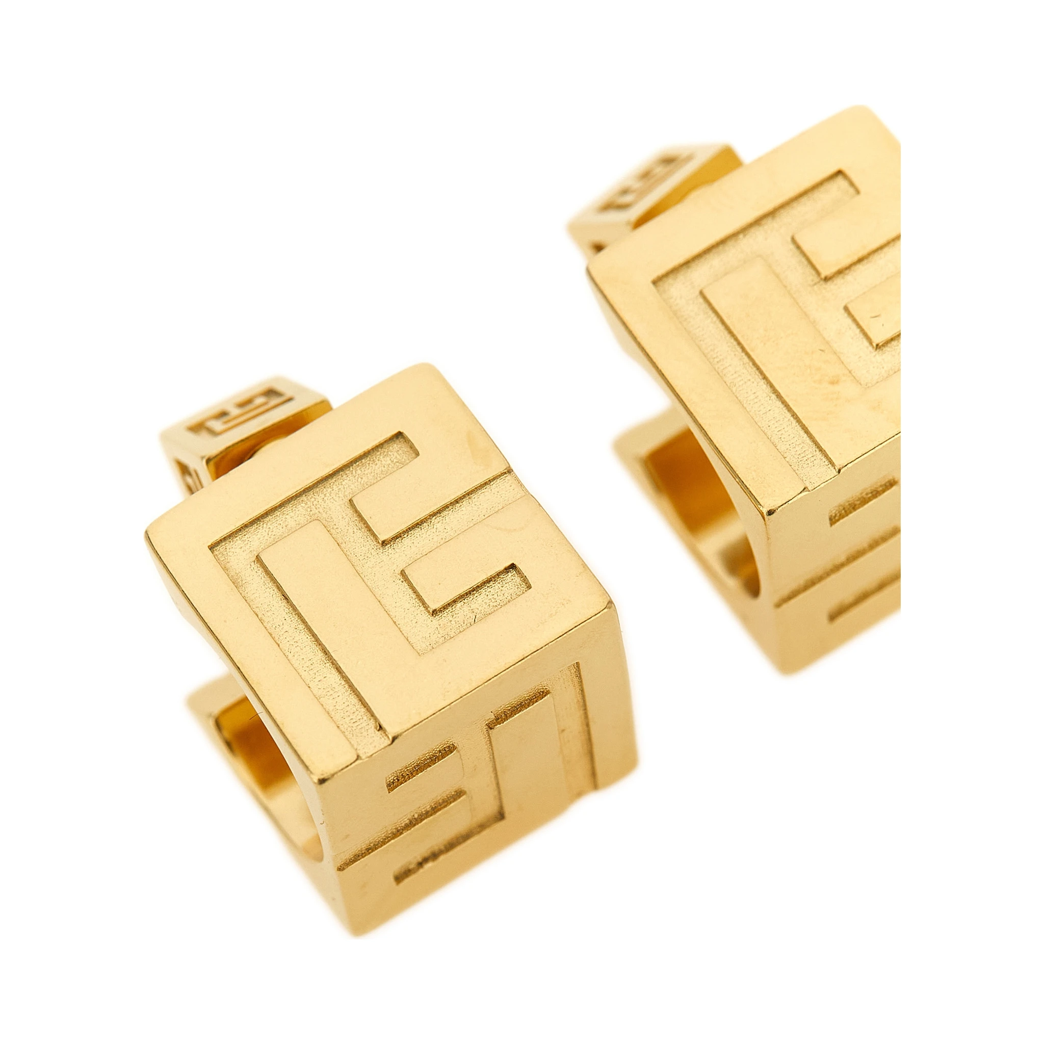 Gold Brass Earrings