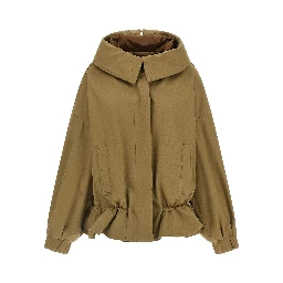 Beige Cotton Shell Jacket