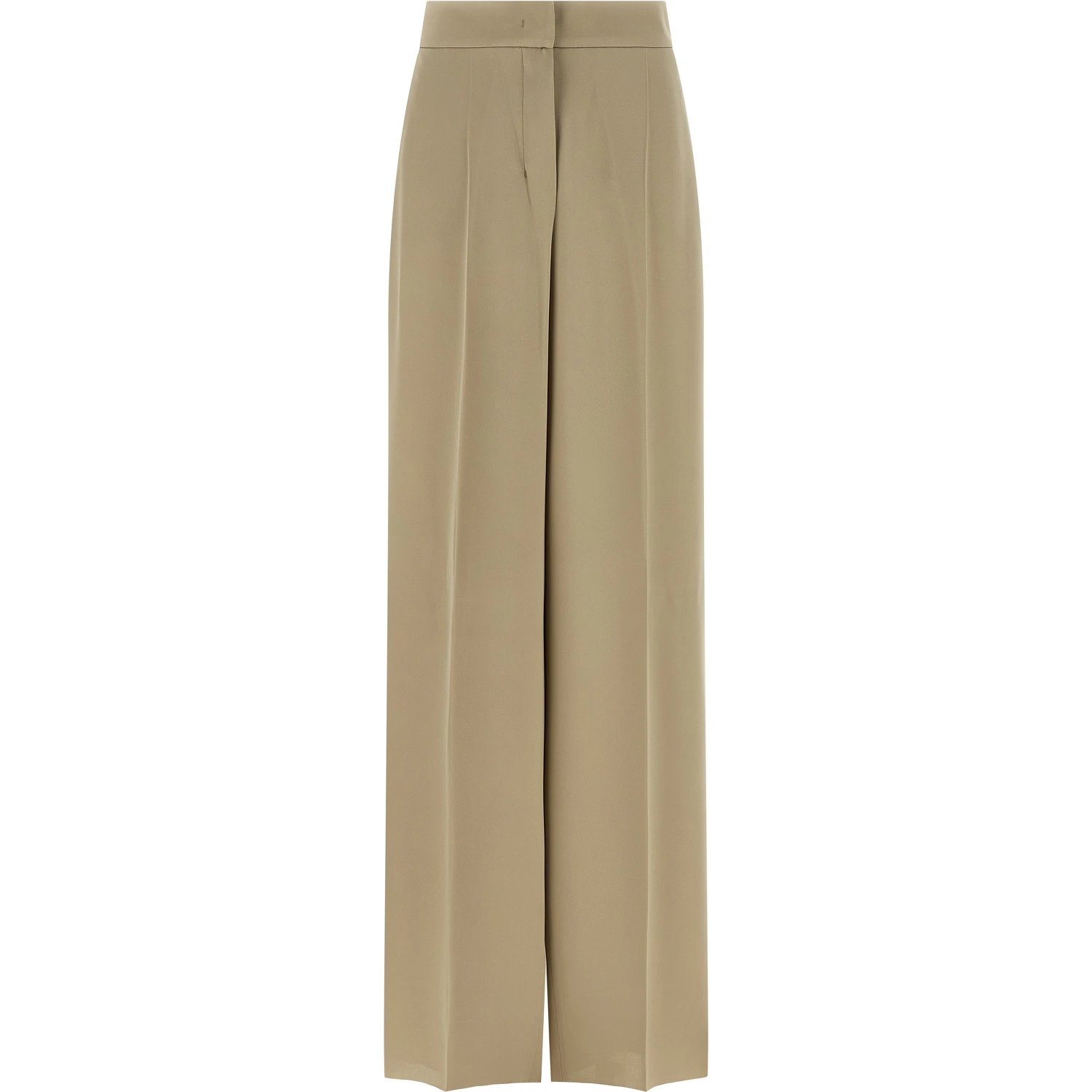 Beige Silk Dress Pants