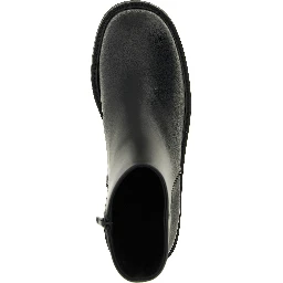 Black Calfskin Ankle Boots