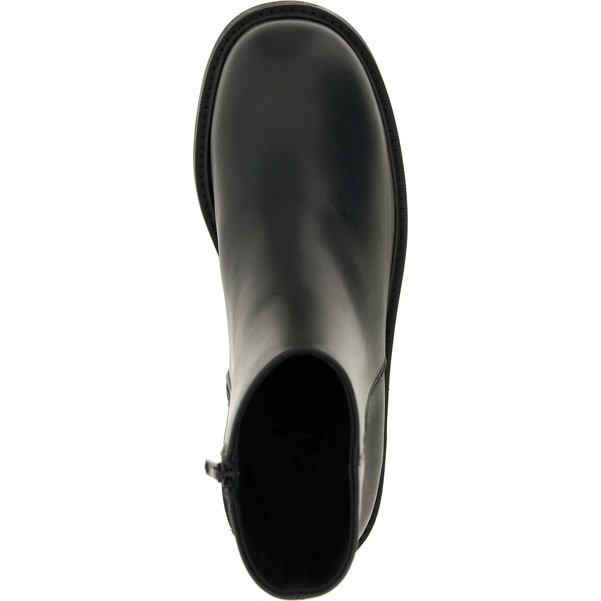 Black Calfskin Ankle Boots
