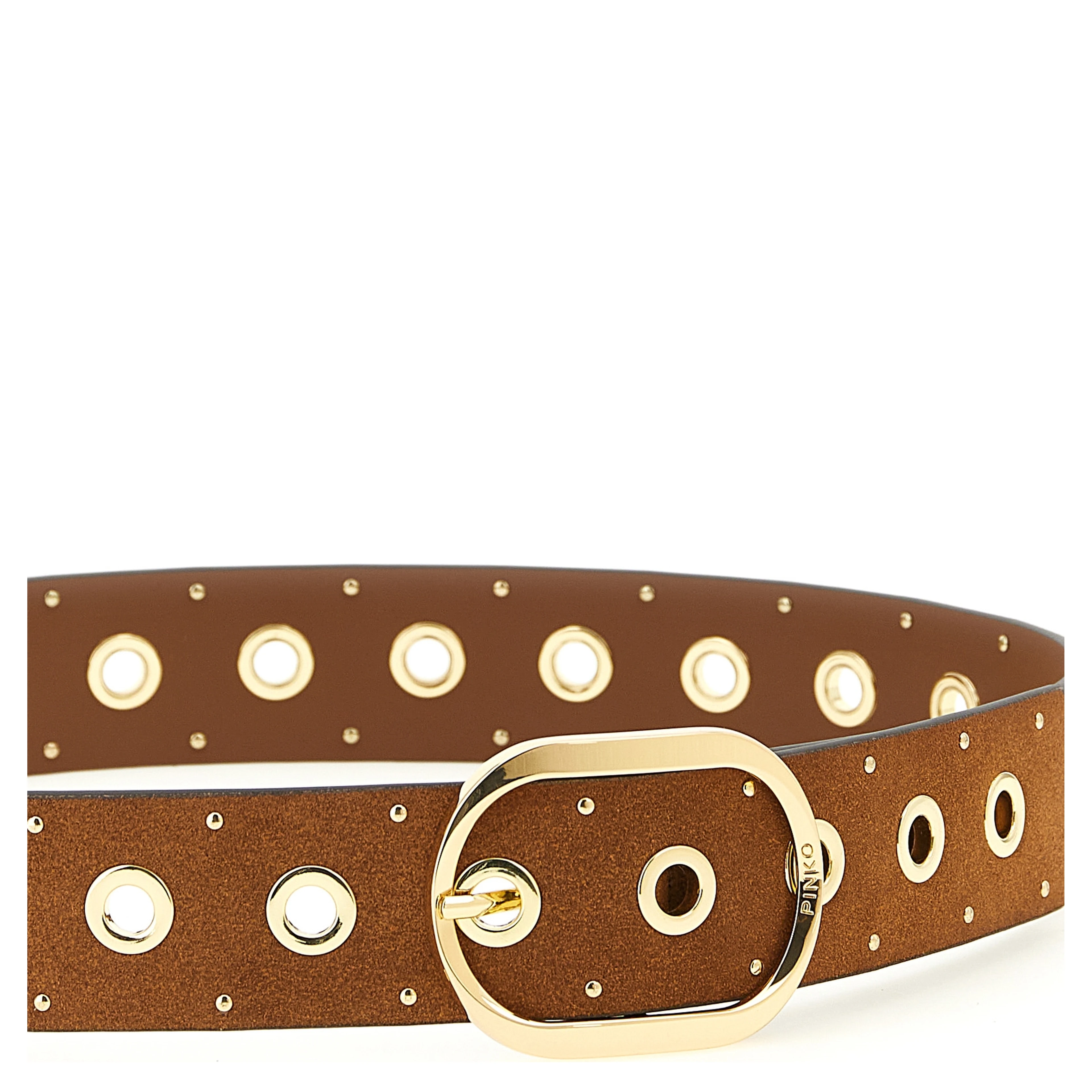 Brown Lamb Leather Regular Belt