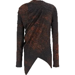 Brown Cotton Pattern Shirt