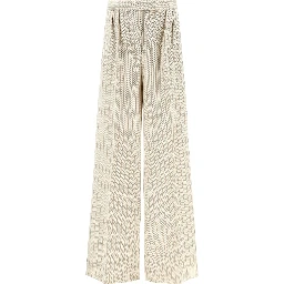 White Cotton Casual Pants
