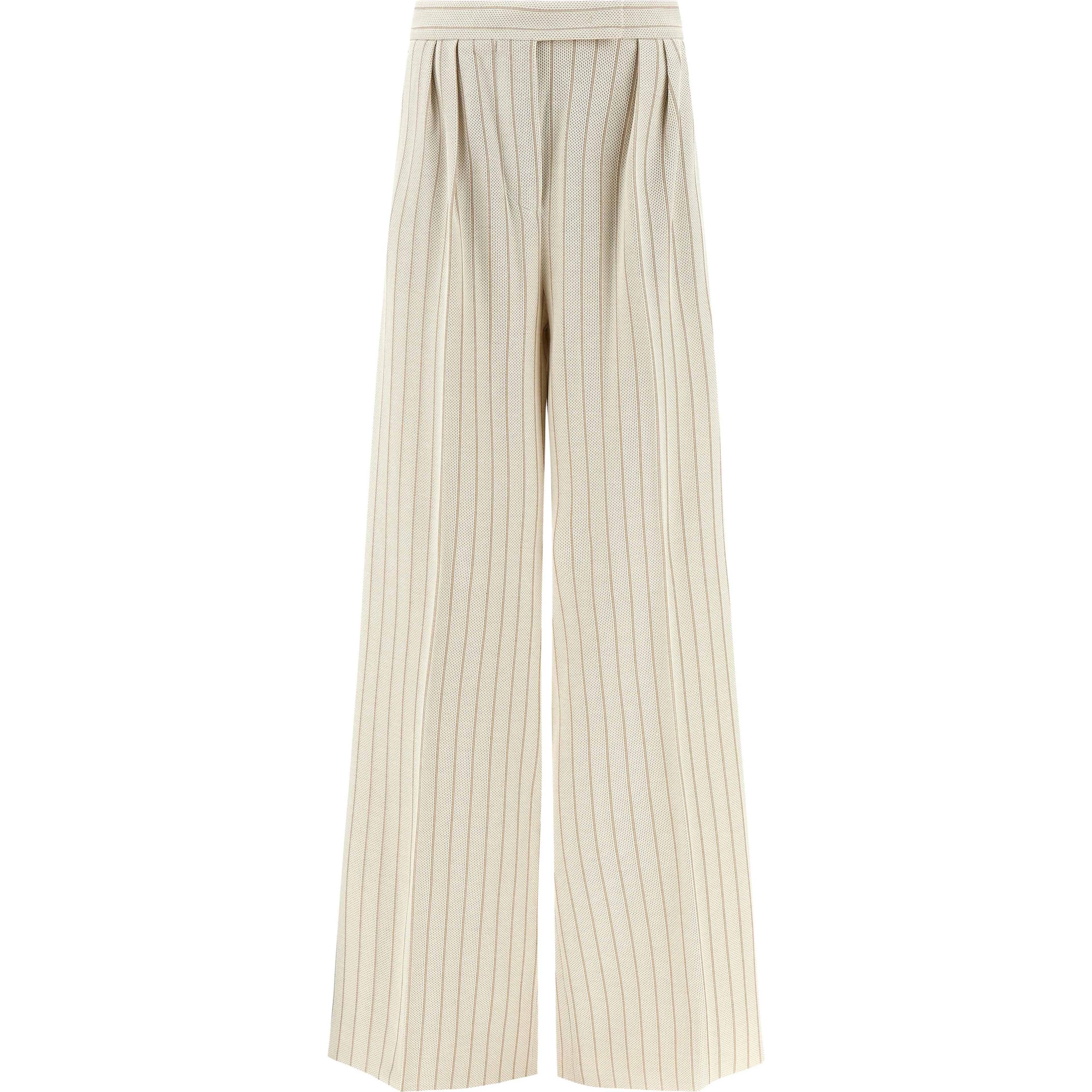 White Cotton Casual Pants