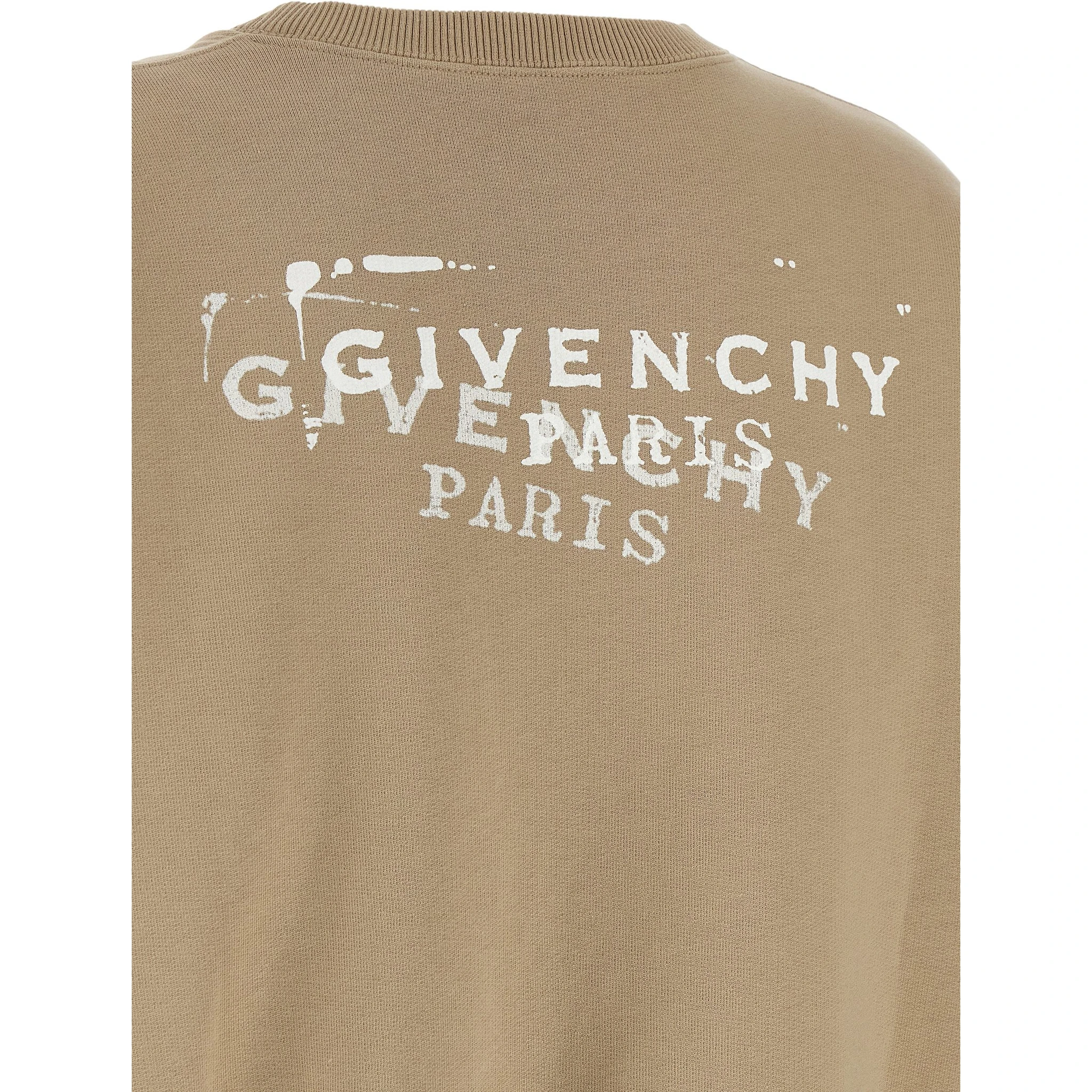 Beige Cotton Sweatshirt